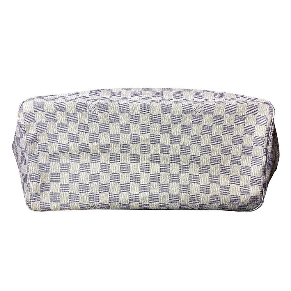 LOUIS VUITTON Damier Azur NEVERFULL GM LV DUST BAG, ORGANIZER, COA Authentic - Picture 12 of 17
